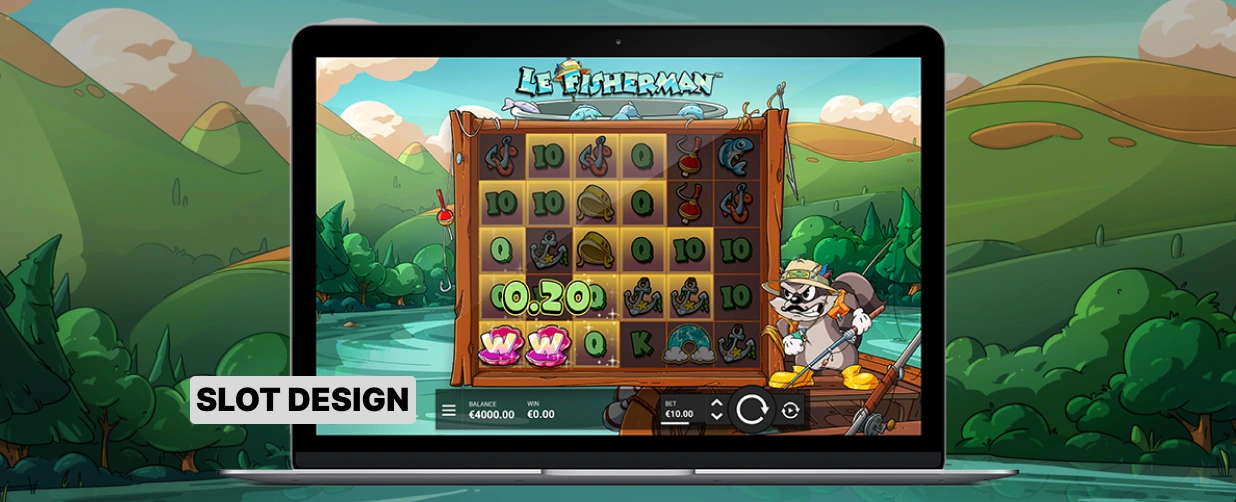 Le Fisherman Slot Graphics.
