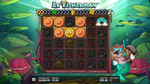 Le Fisherman Slot Slippery When Wet Gameplay.