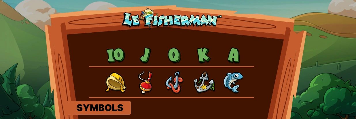 Le Fisherman Slot Symbols.