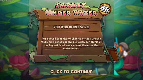 Le Fisherman Smokey Under Water Feature.
